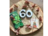 Geburtstagsgeschenk zum 60. Geburtstag auf Holzscheibe