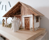 Weihnachtskrippe aus Holz