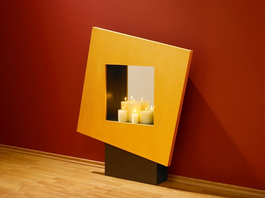 Kerzenkamin Romantico quadratisch