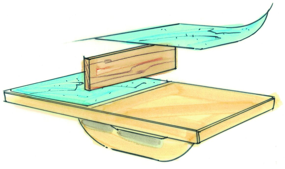 Skizze eines Tischtennistisches