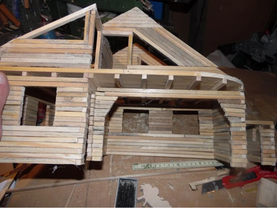Modellhaus aus Holz
