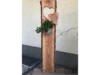 Holzdeko mit Herz und Blumentopf