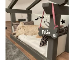 Hundehütte aus Holz