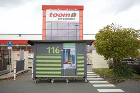 Grundgerüst eines Gartenhauses aus Holz