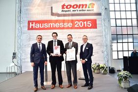 J.W. Ostendorf und Saint-Gobain erhalten toom-Auszeichnungen