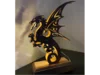 Holzkunst Drachen-Lampe mit Beleuchtung
