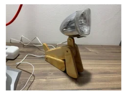 Lampe aus einem Fahrradscheinwerfer