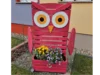Blumenkasten in Eulenform aus Holz