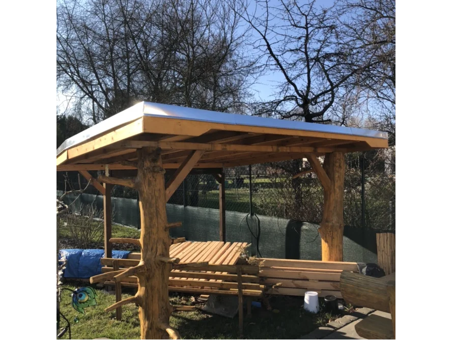 Gartenhaus im Bau