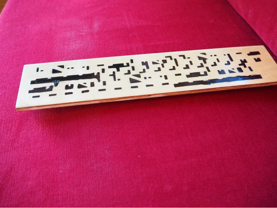 Hölzerne Tastaturabdeckung