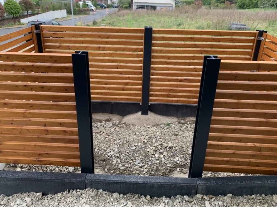 Holzgerüst für ein Gartenhaus