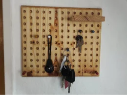 Schlüsselbrett aus Holz