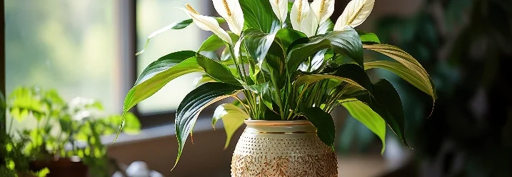 Einblatt in einem Topf