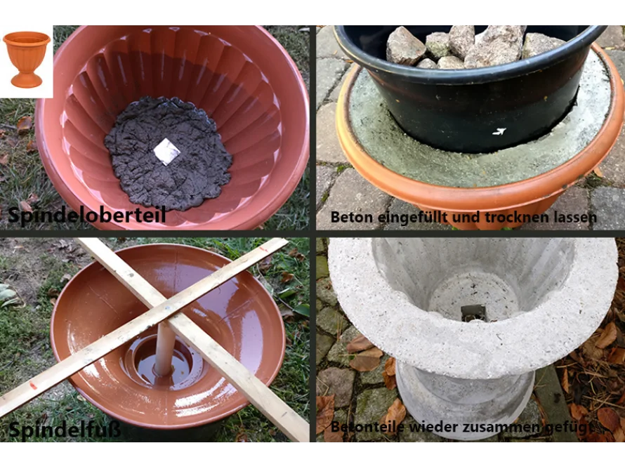 Beton-Pflanztöpfe selber gießen