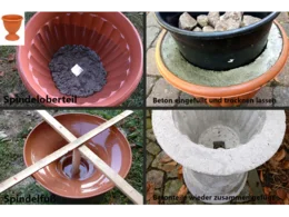 Beton-Pflanztöpfe selber gießen