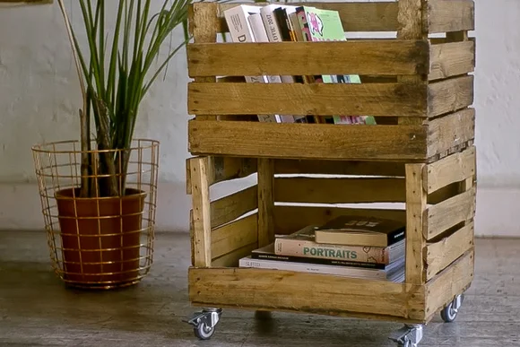 Rollwagen aus Holzkisten