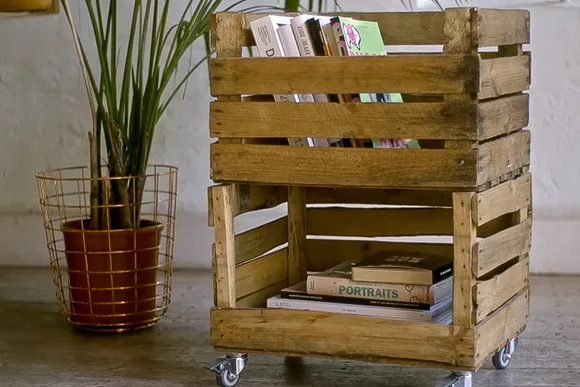 Rollwagen aus Holzkisten