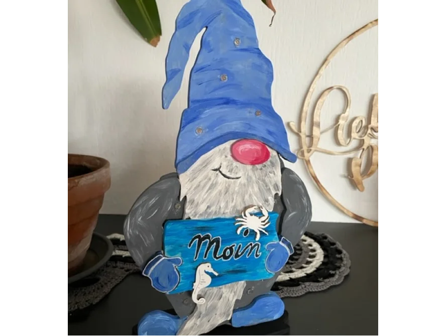 Handgemachter maritimer Deko-Gnom