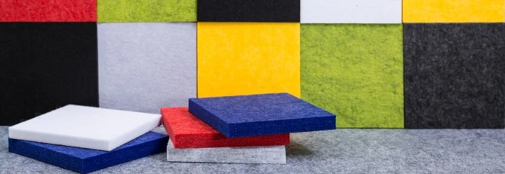 Bunte Akustikplatten