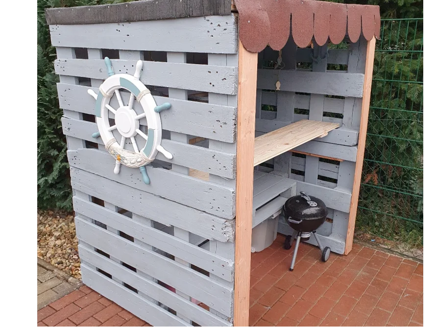 Gartenbar aus Paletten