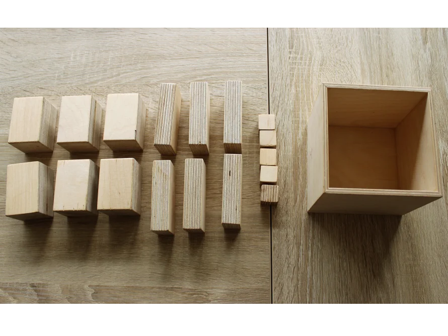 Holz für ein Gartenhaus