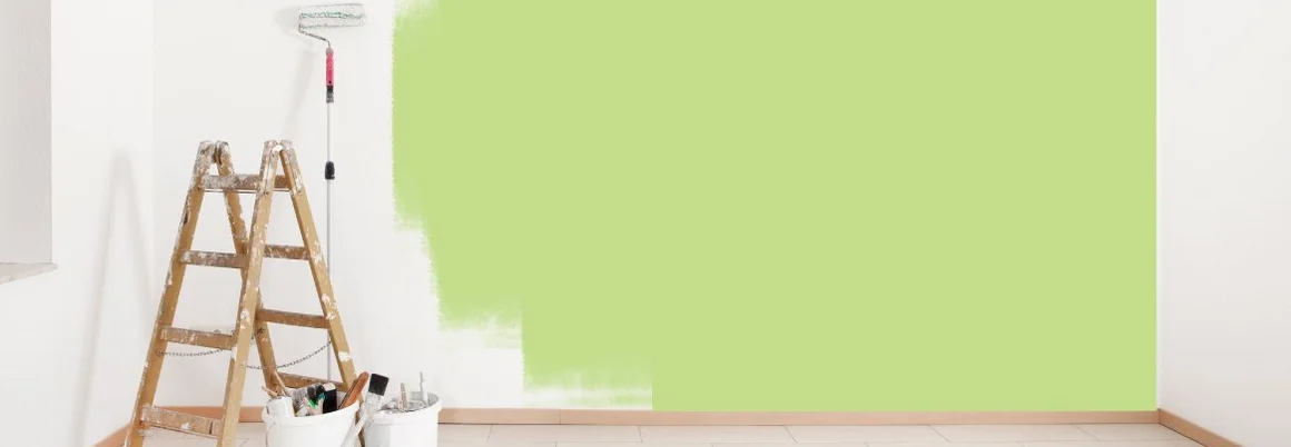 grüne Wand streichen