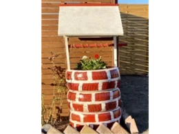 Brunnen aus Autoreifen