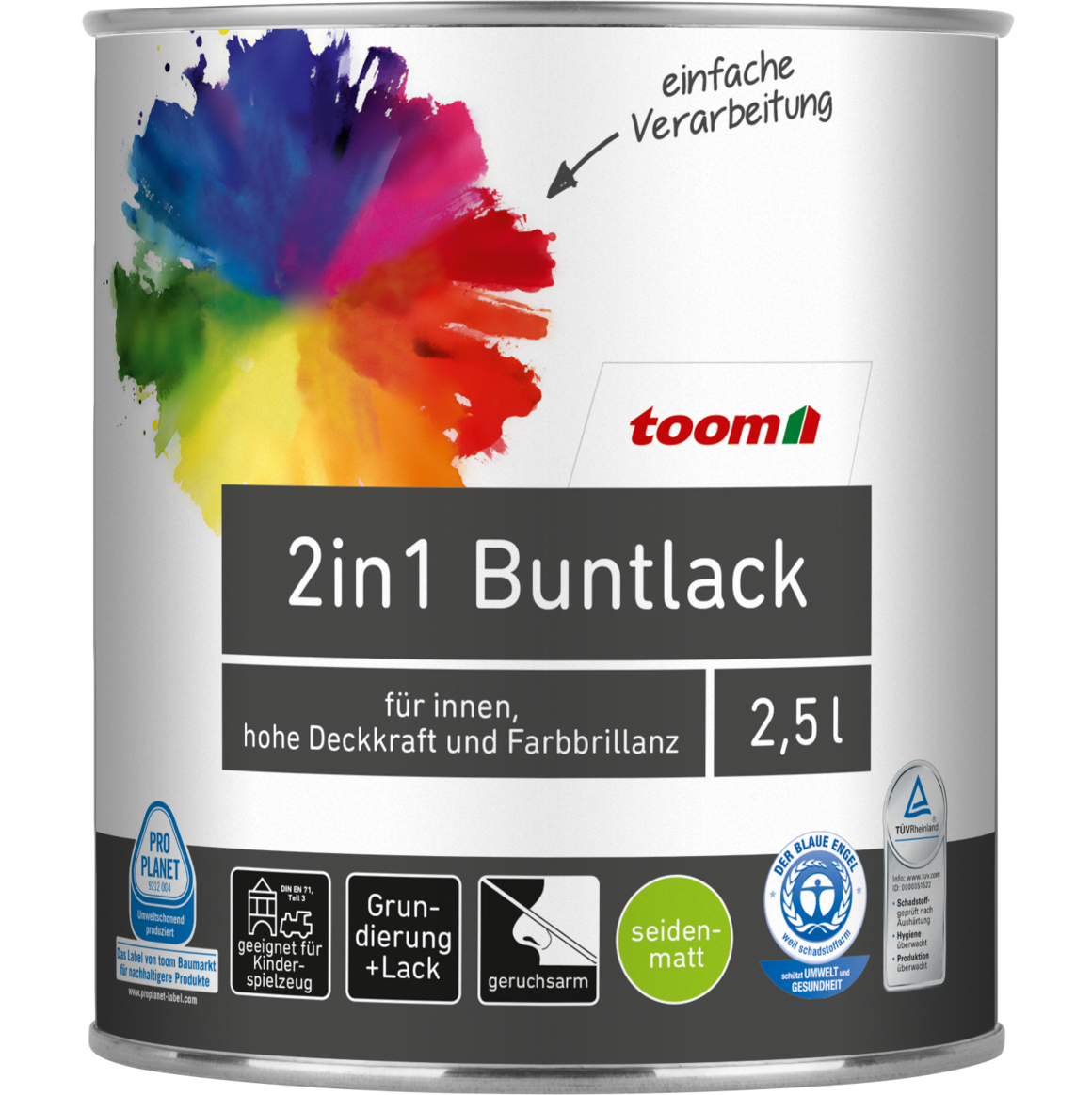 2 in 1 Buntlack