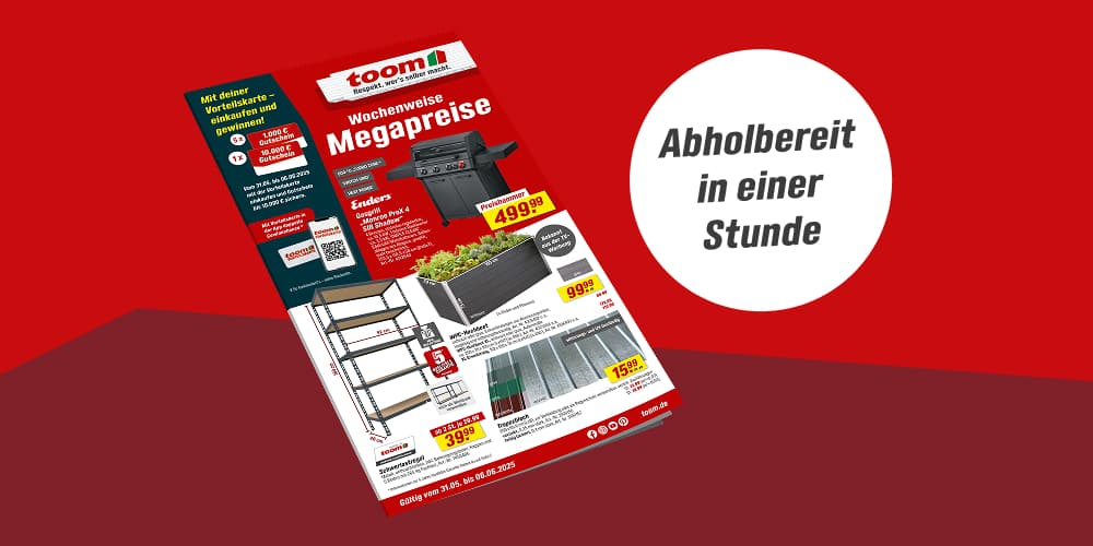 Werbung für Gartenartikel
