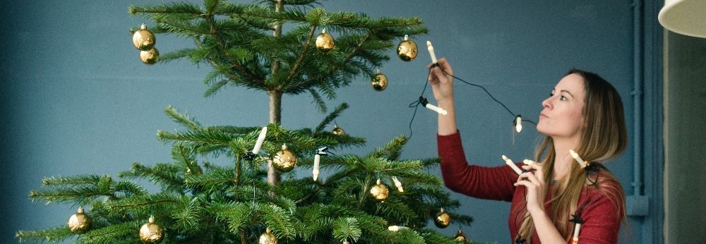 Lichterkette am Weihnachtsbaum anbringen – so geht's