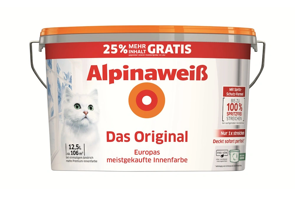 Aktionsgebinde Alpinaweiß Das Original mit 25 % Gratis-Inhalt