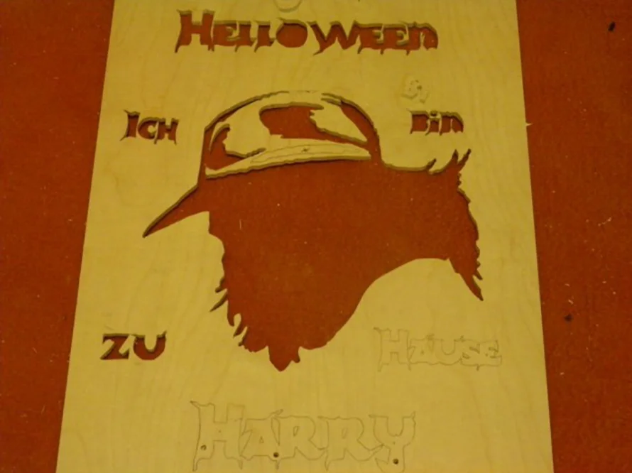 Halloween Dekoration aus Holz