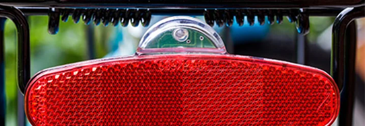 Rotes Fahrrad Rücklicht