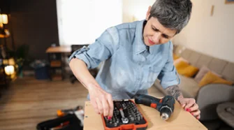 Werkzeuggürtel mit Werkzeug