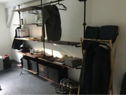 Regal aus Gewinderohren