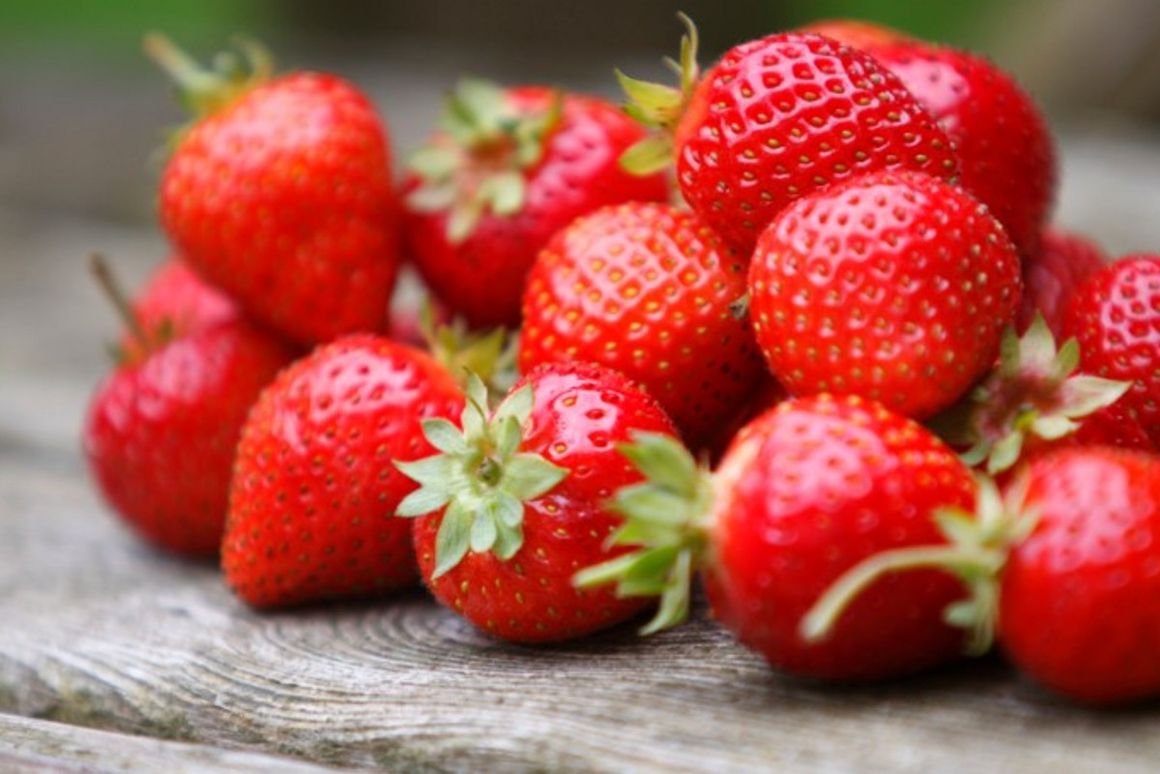 Erdbeeren in Nahaufnahme