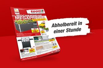 Werbung für Angebote im Baumarkt