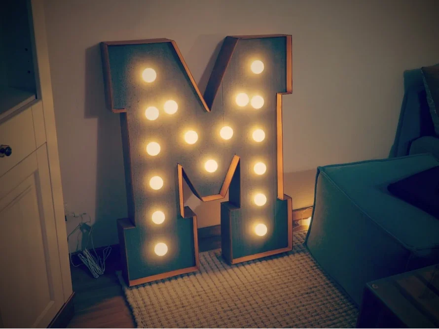 XXL-Leuchtbuchstaben