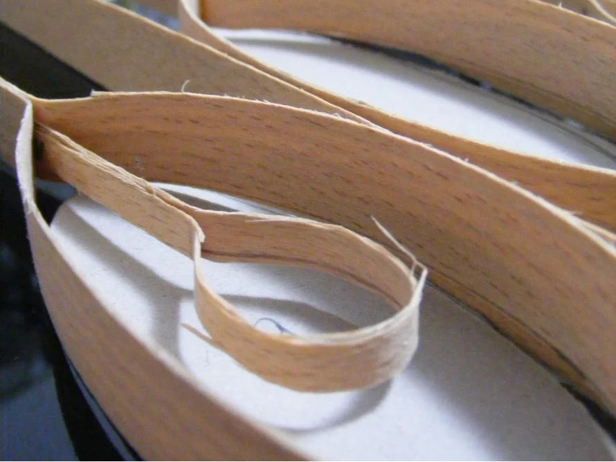 Gebogene Holzleisten