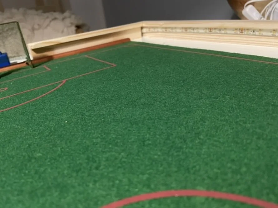 grünes Spielfeld mit Linien