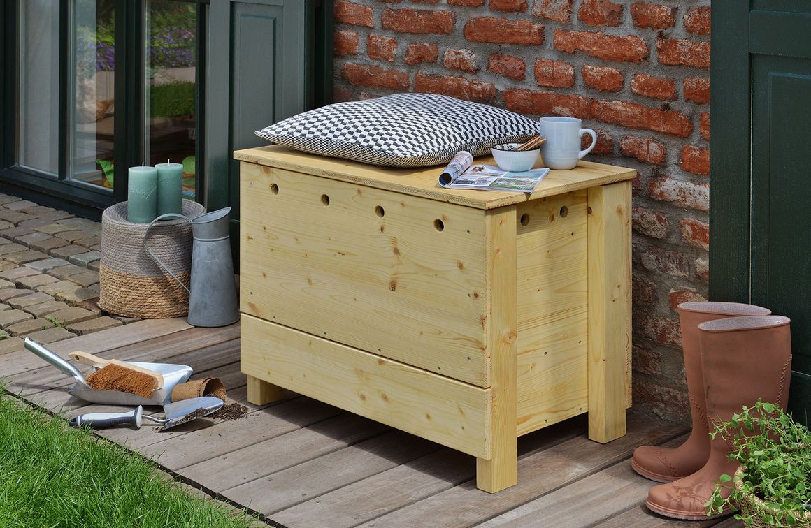 Hölzerner Wurmkomposter