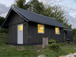 Gartenhaus mit Beleuchtung