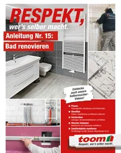 Collage zum Thema Badrenovierung mit Anleitung in fünf Schritten