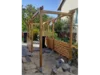 Holzgerüst für ein Gartenhaus