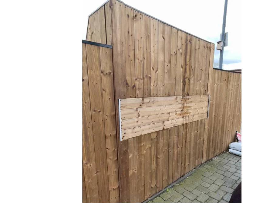 Holzrahmen für ein Gartenhaus