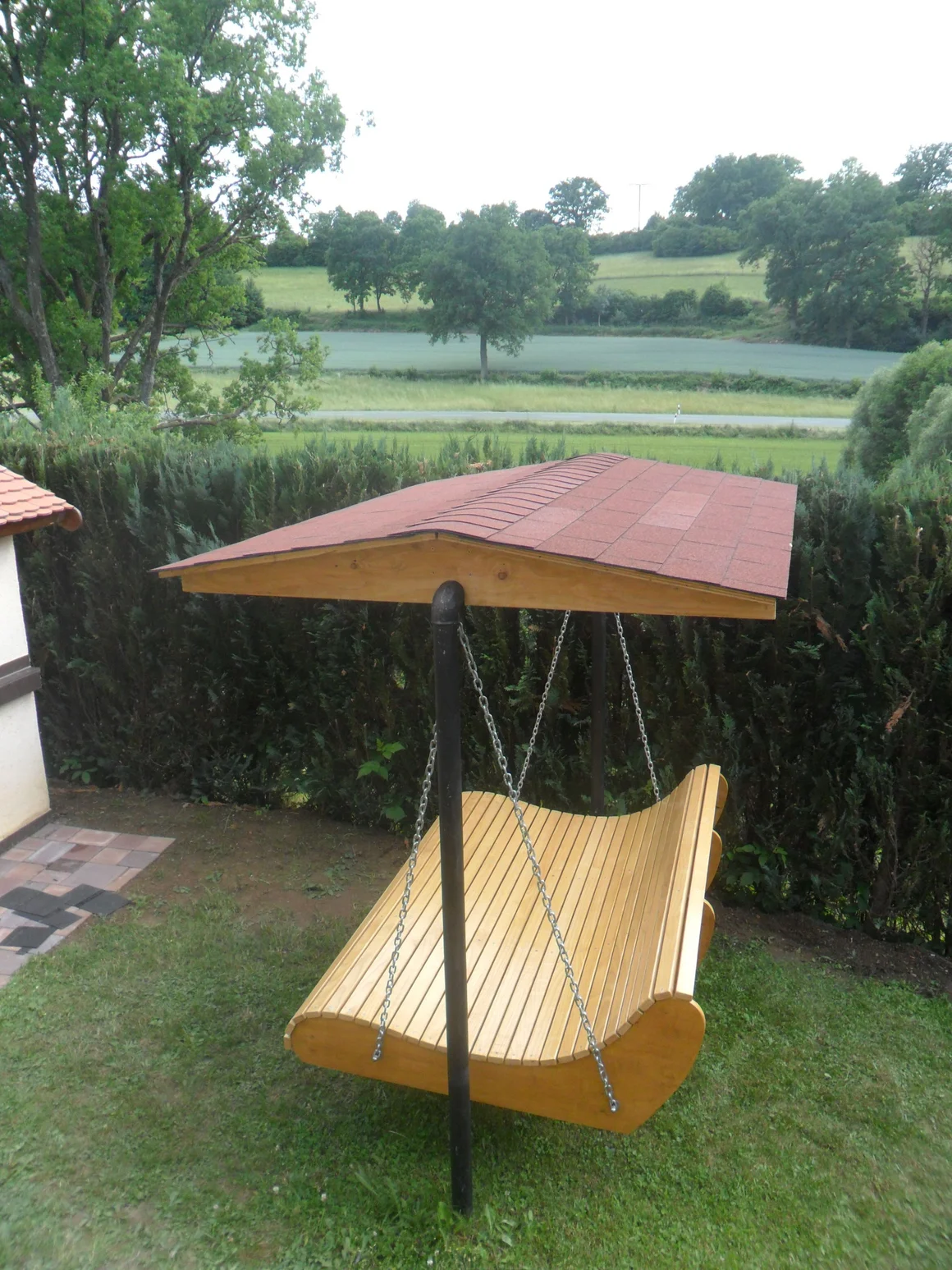 Überdachte Hängeliege