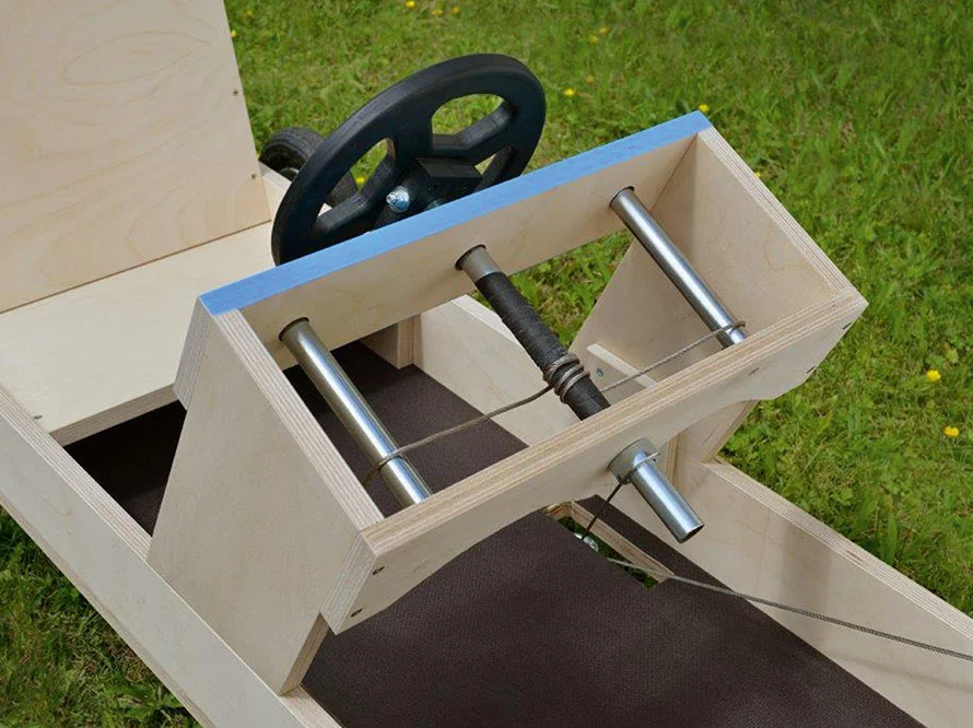 Lenkung einer Seifenkiste