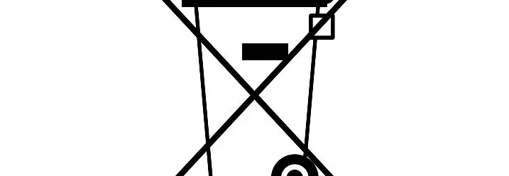 Mülltonne durchgestrichen