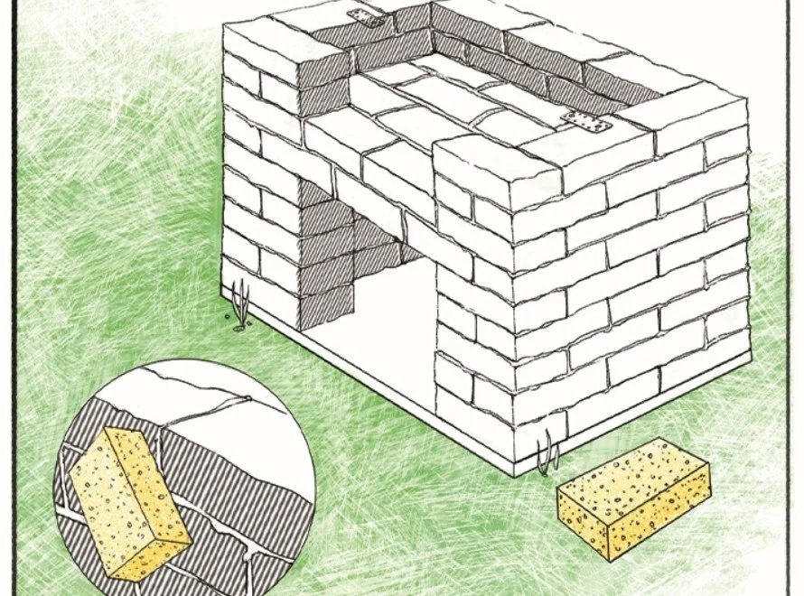 Bau eines gemauerten Grills