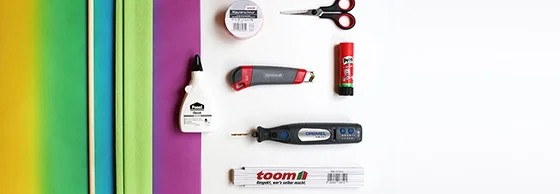 Bunte Bastelmaterialien